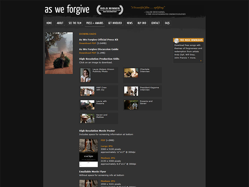 As We Forgive - Website