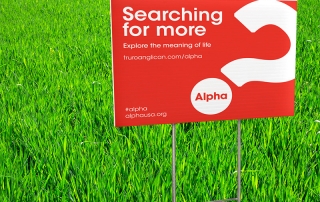 Alpha Yard Sign